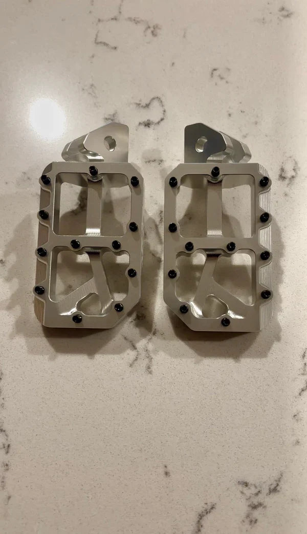 Silver Moto Pegs
